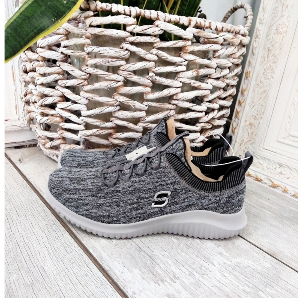 *SOLD* SKECHERS MENS 12 MEMORY FOAM KNIT SNEAKERS - Picture 2 of 7